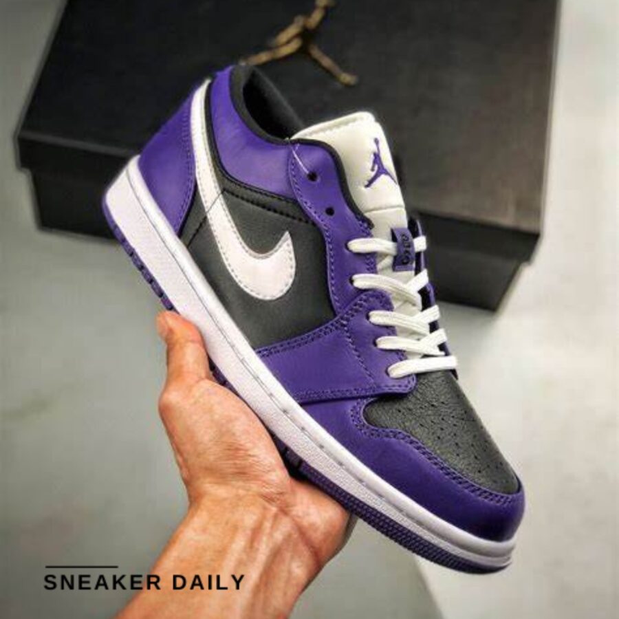 giày air jordan 1 low 'court purple black' 553558-501