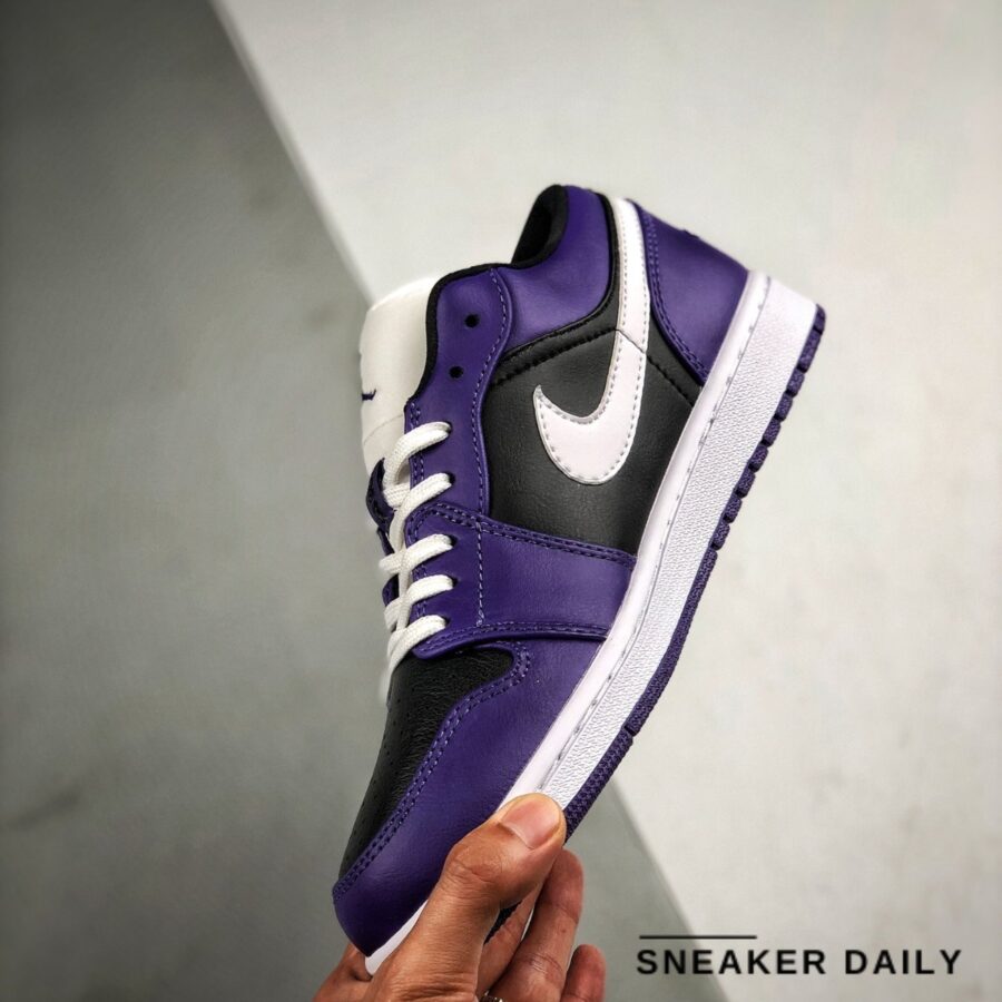 giày air jordan 1 low 'court purple black' 553558-501