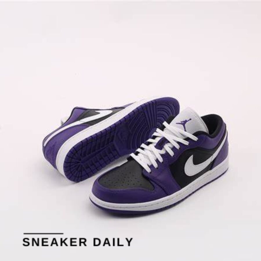 giày air jordan 1 low 'court purple black' 553558-501