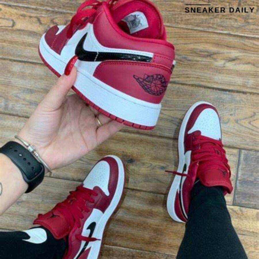 giày air jordan 1 low 'noble red' 553558-604