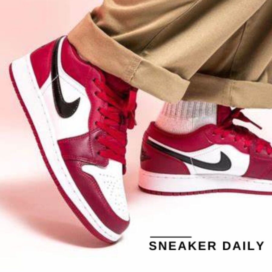 giày air jordan 1 low 'noble red' 553558-604