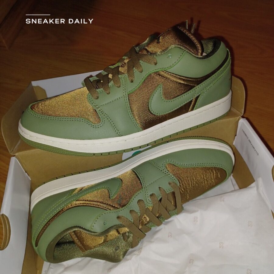 giày air jordan 1 low se 'sky j light olive' (wmns) fb9893-300