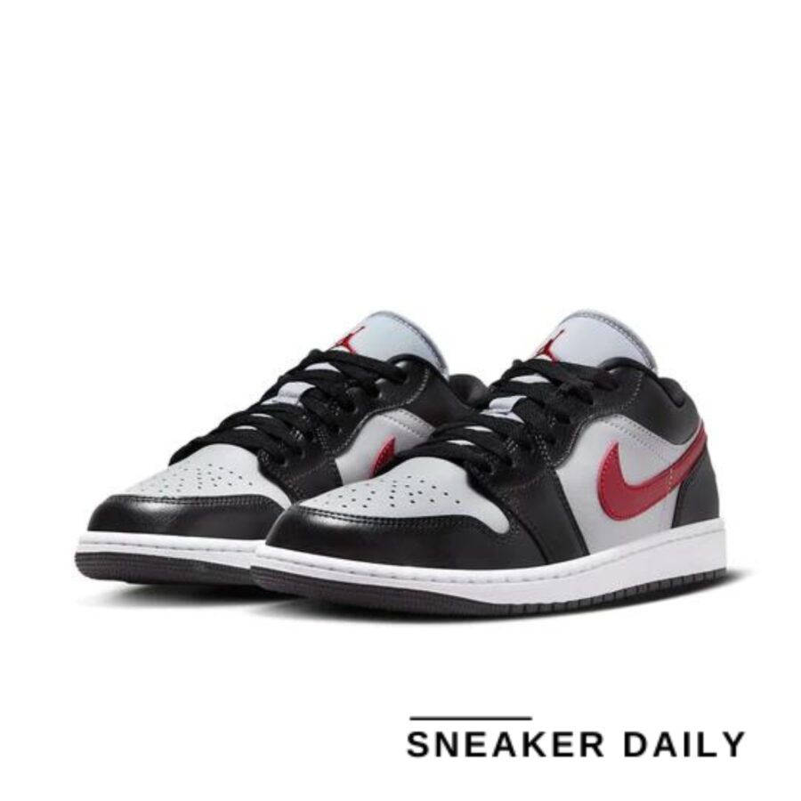 giày air jordan 1 low 'wolf grey gym red' (wmns) dc0774-062