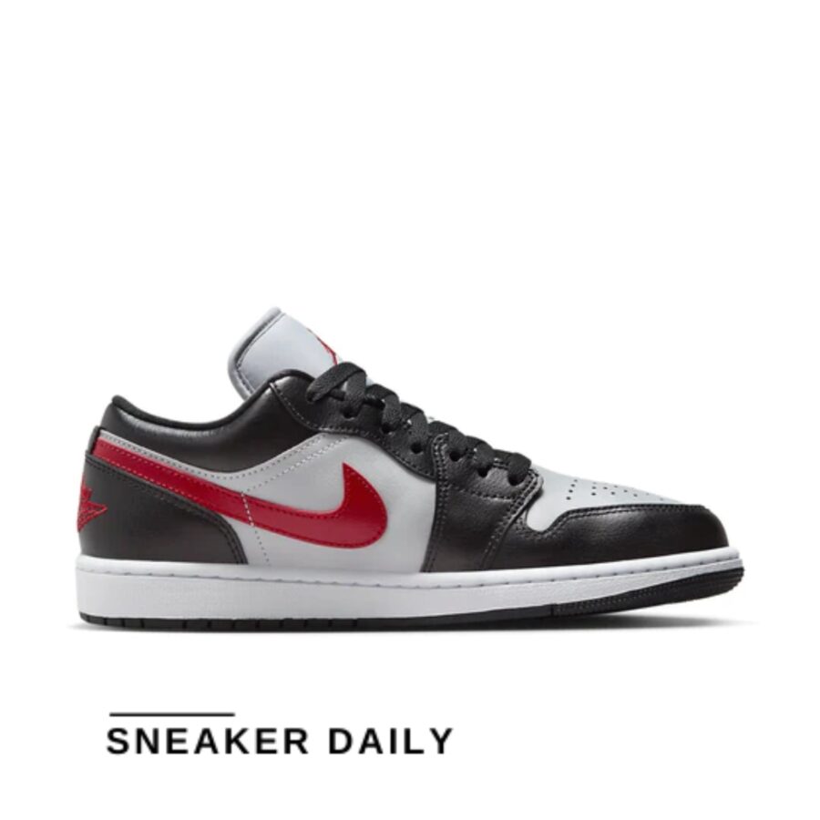 giày air jordan 1 low 'wolf grey gym red' (wmns) dc0774-062