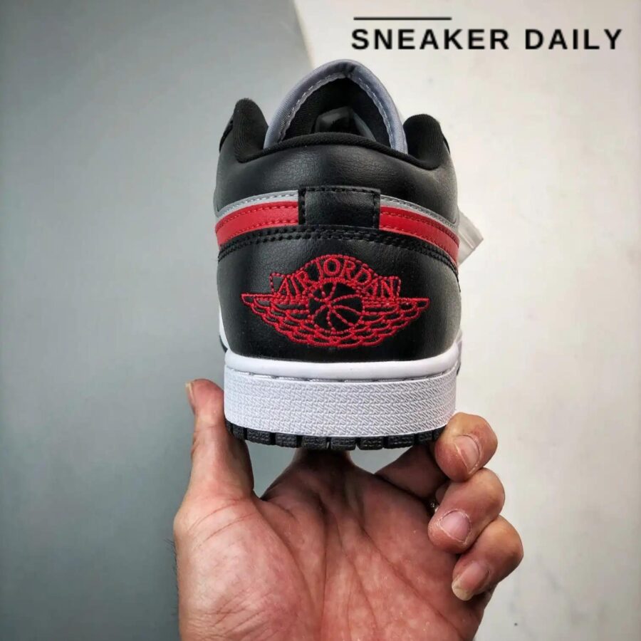 giày air jordan 1 low 'wolf grey gym red' (wmns) dc0774-062