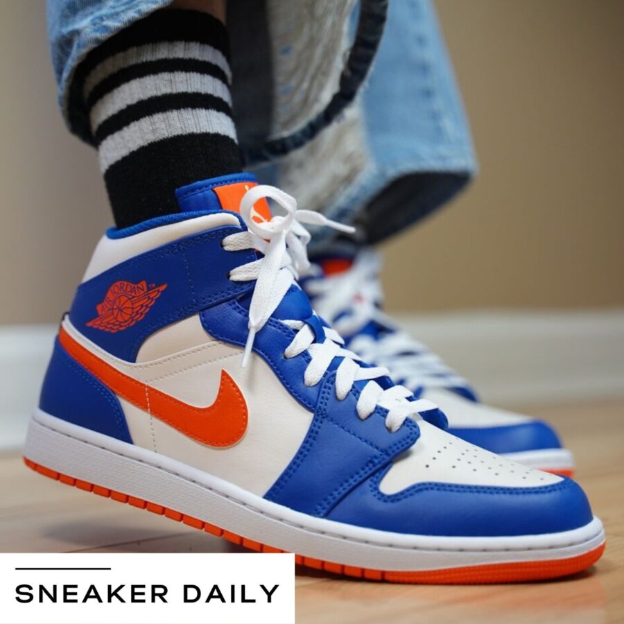 giày air jordan 1 mid 'knicks' fd1029-400