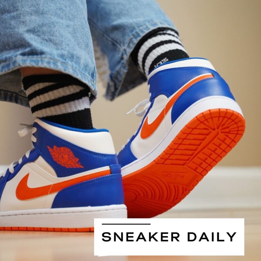giày air jordan 1 mid 'knicks' fd1029-400