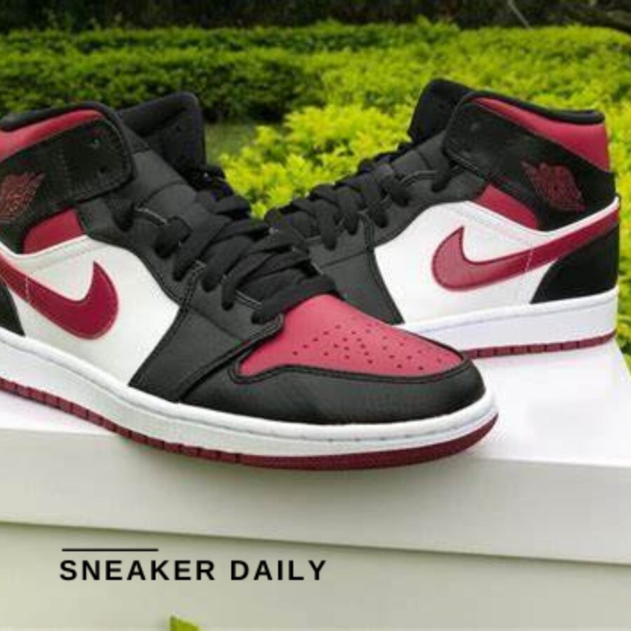 Giày Air Jordan 1 Mid 'Noble Red' 554724-066