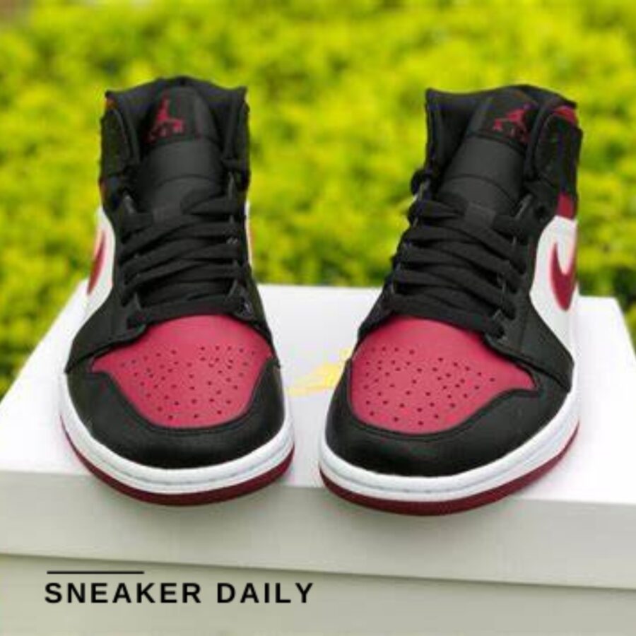 giày air jordan 1 mid 'noble red' 554724-066