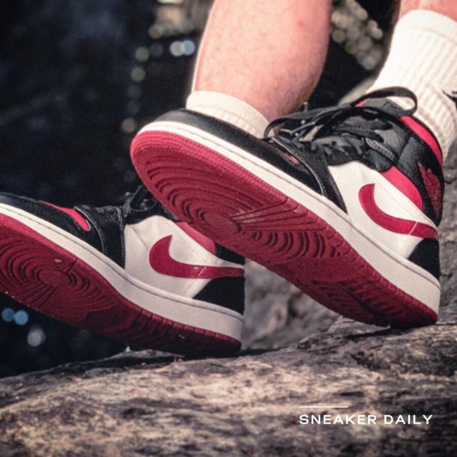 giày air jordan 1 mid 'noble red' 554724-066