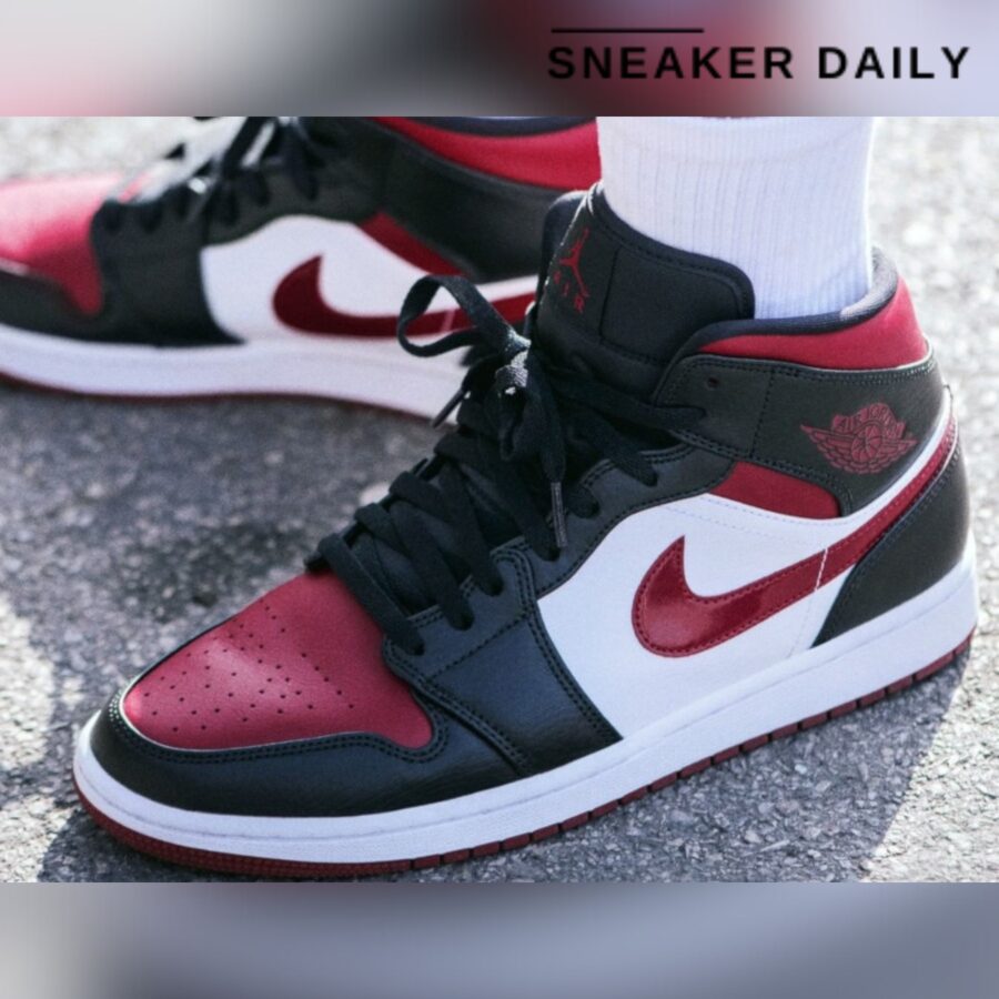 Giày Air Jordan 1 Mid 'Noble Red' 554724-066