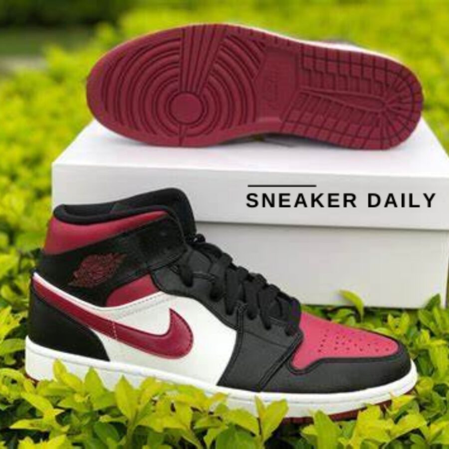 giày air jordan 1 mid 'noble red' 554724-066