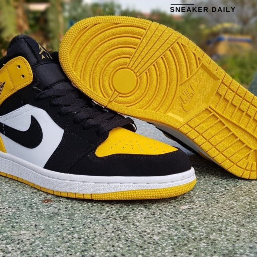giày air jordan 1 mid se 'yellow toe' 852542-071