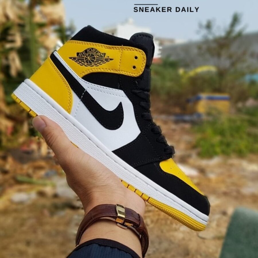 giày air jordan 1 mid se 'yellow toe' 852542-071