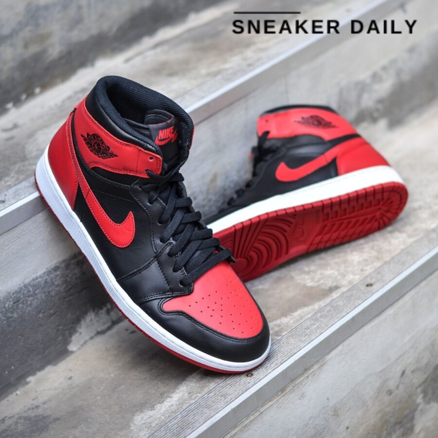 giày air jordan 1 retro high og 'banned' 2016 (gs) 575441-001