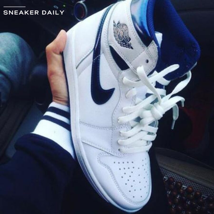 giày air jordan 1 retro high og 'metallic navy' 555088-106