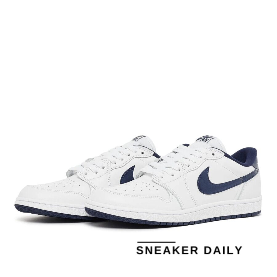 giày air jordan 1 retro low 85 'metallic blue' fb9933-141