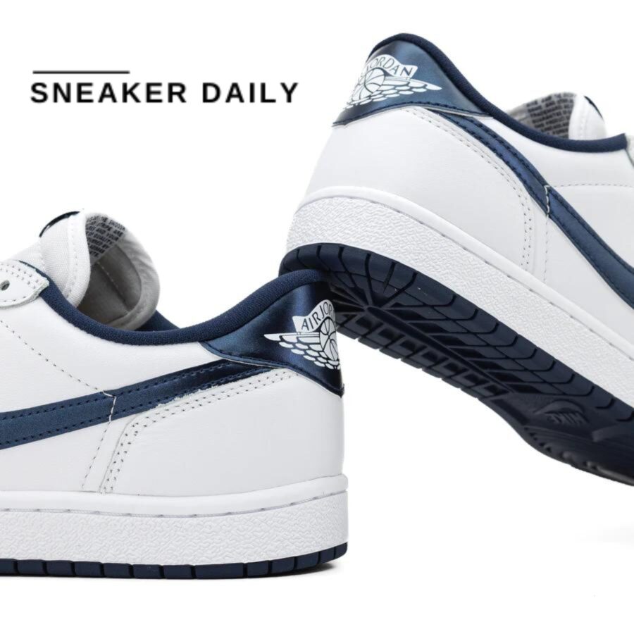 giày air jordan 1 retro low 85 'metallic blue' fb9933-141