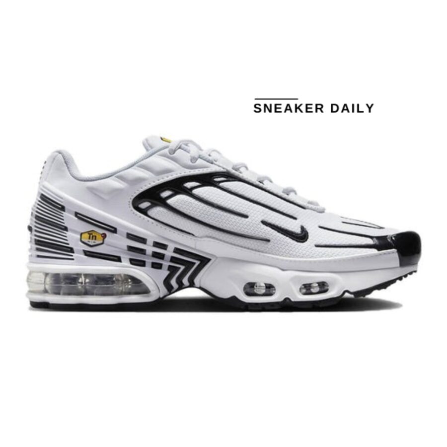 giày (gs) nike air max plus 3 'white black' fn3845-100