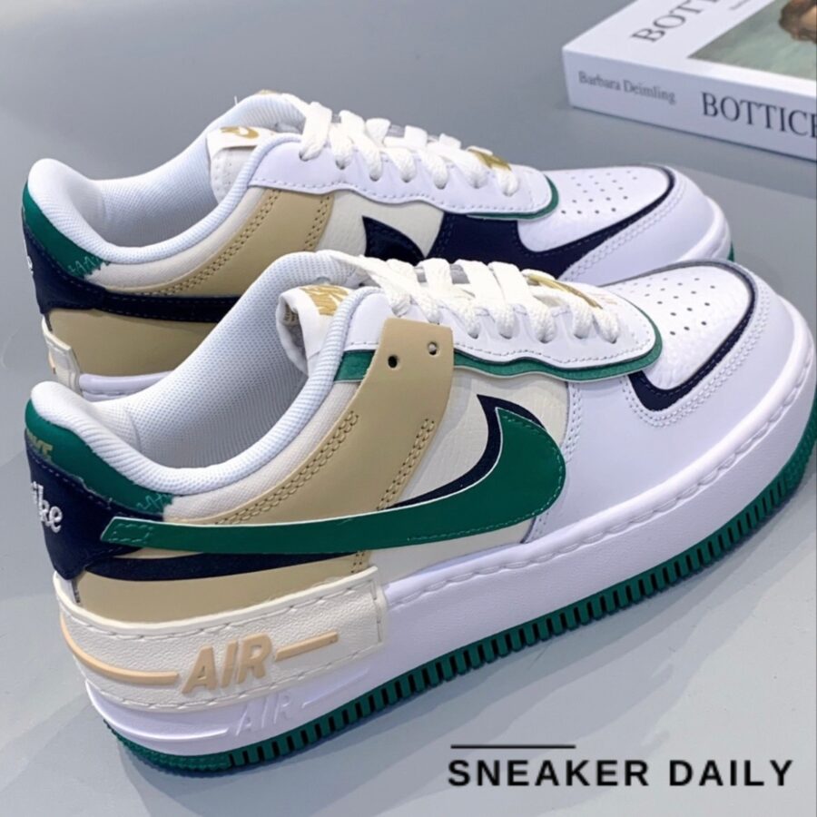 giày nike air force 1 shadow 'white malachite sesame' (wmns) dz1847-102