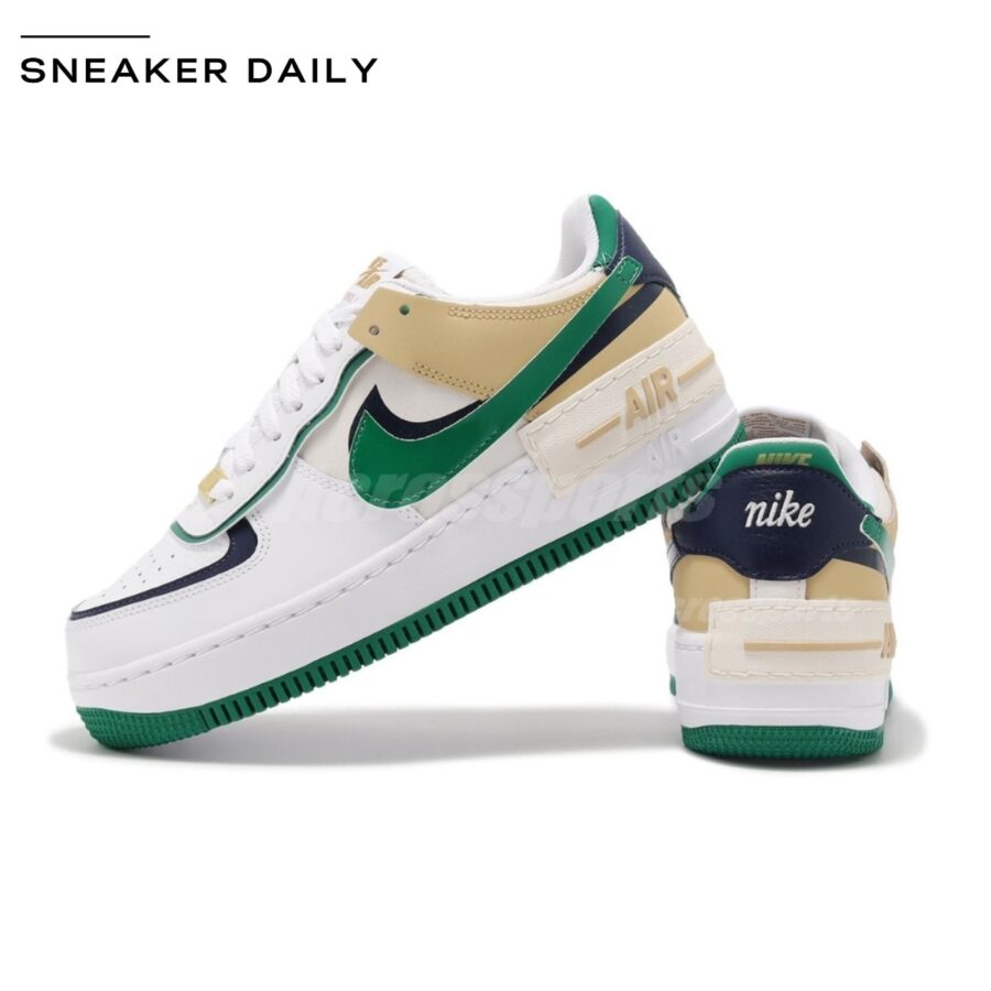 giày nike air force 1 shadow 'white malachite sesame' (wmns) dz1847-102e sesame' (wmns) dz1847-102