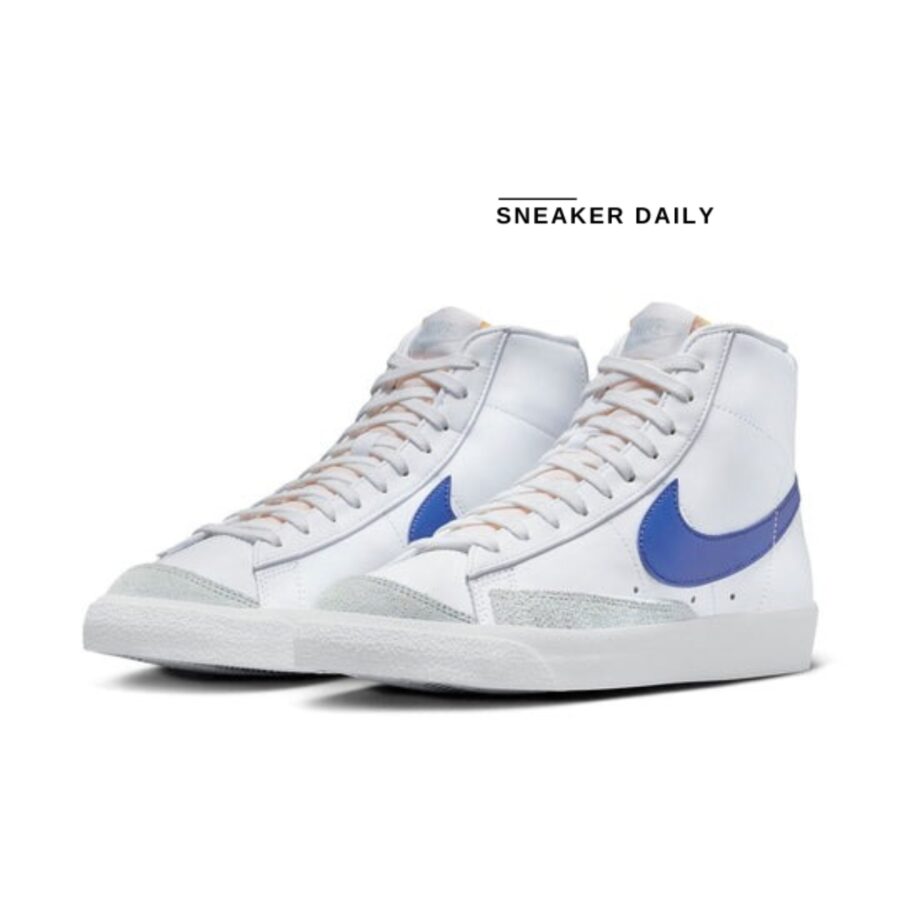 giày nike blazer mid '77 vintage 'white game royal' bq6806-124