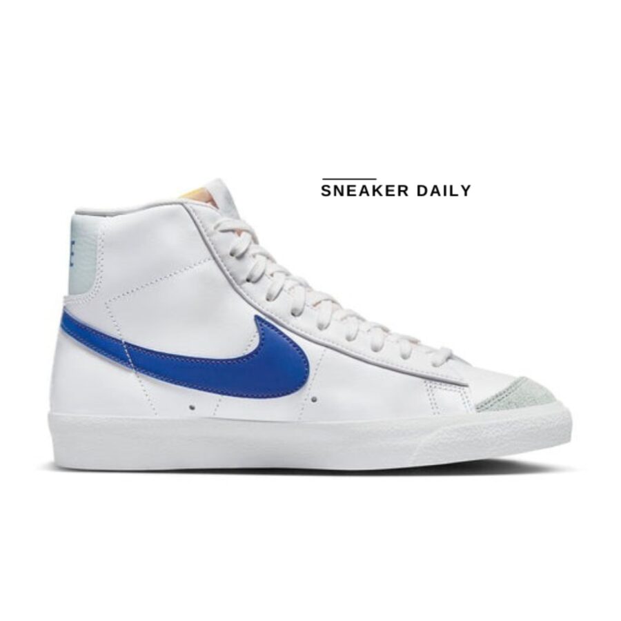 giày nike blazer mid '77 vintage 'white game royal' bq6806-124