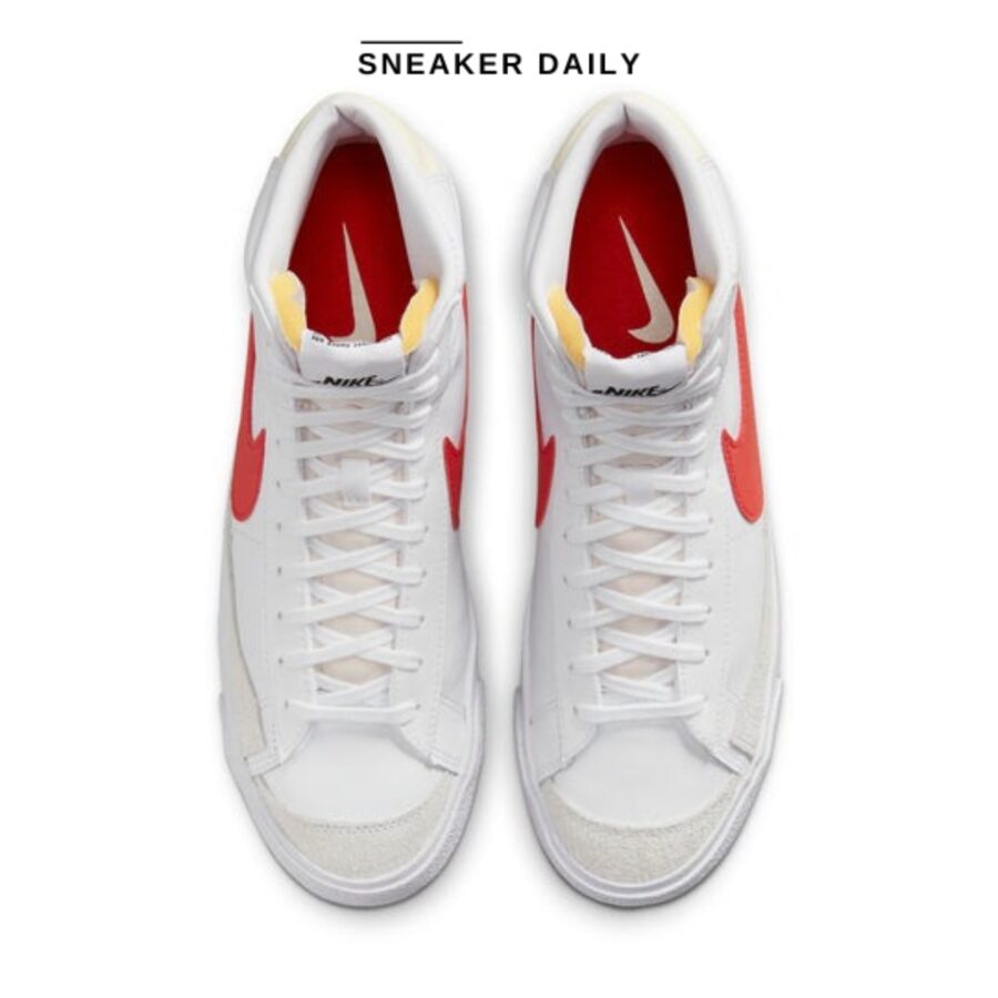 giày nike blazer mid '77 vintage 'white picante red' bq6806-122