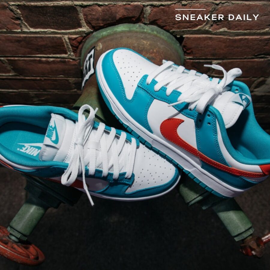 giày nike dunk low 'miami dolphins' dv0833-102