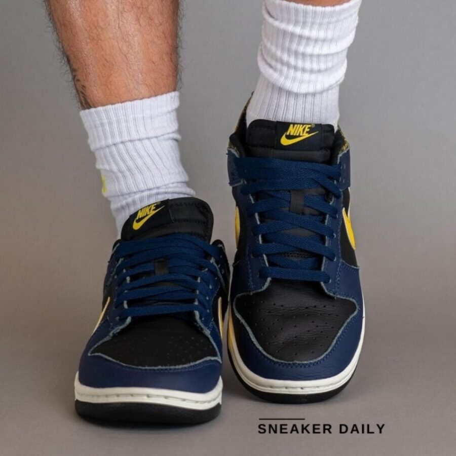 giày nike dunk low 'vintage michigan' fz4014-010