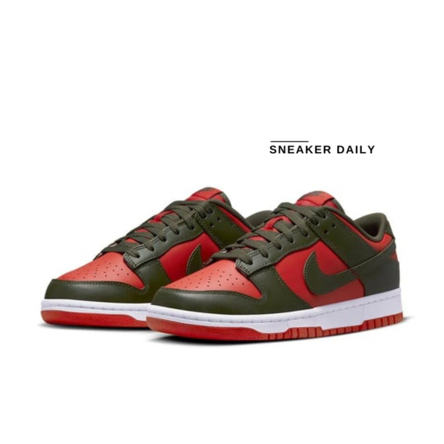 giày nike dunk low ‘cargo khaki mystic red’ dv0833-600