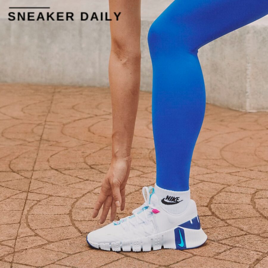 giày nike free metcon 5 'white aquarius blue' (wmns) dv3950-103