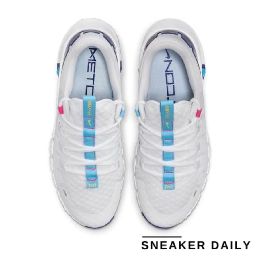 giày nike free metcon 5 'white aquarius blue' (wmns) dv3950-103