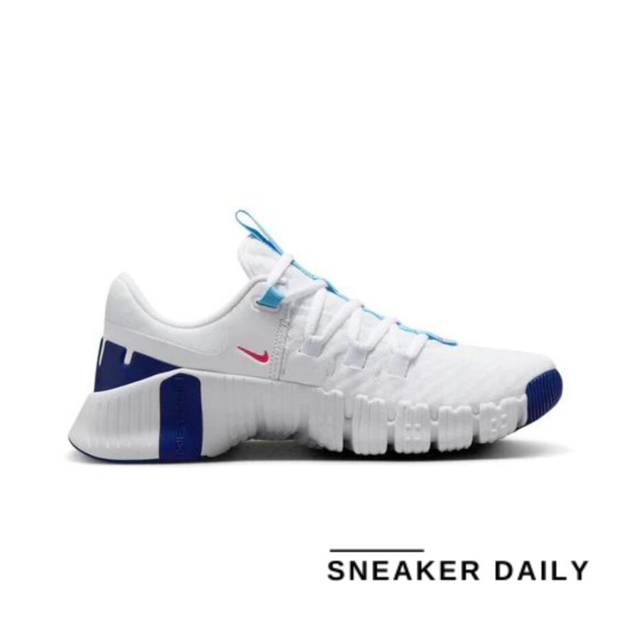 giày nike free metcon 5 'white aquarius blue' (wmns) dv3950-103