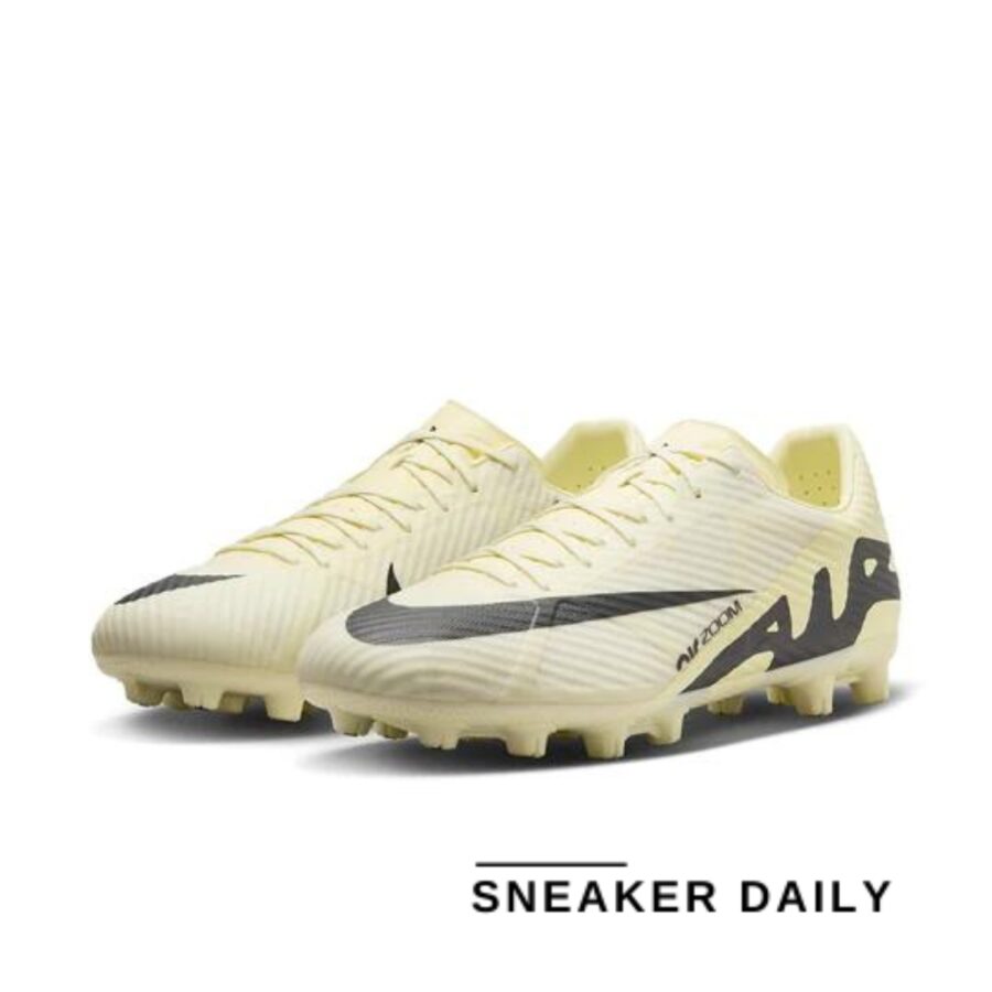 giày nike mercurial vapor 15 academy hard-ground low-top soccer cleats 'lemonade black' dj5632-700