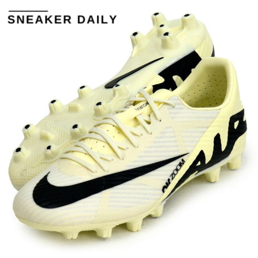 giày nike mercurial vapor 15 academy hard-ground low-top soccer cleats 'lemonade black' dj5632-700