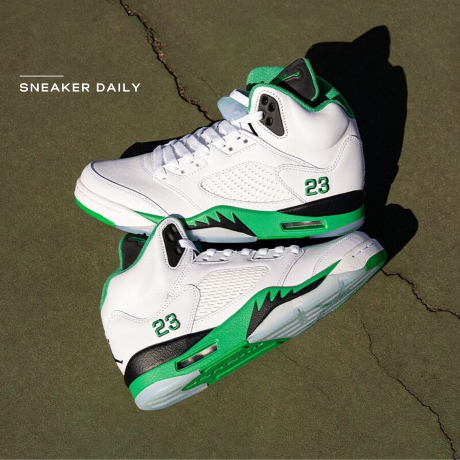 giày (wmns) air jordan 5 retro 'lucky green' dd9336-103