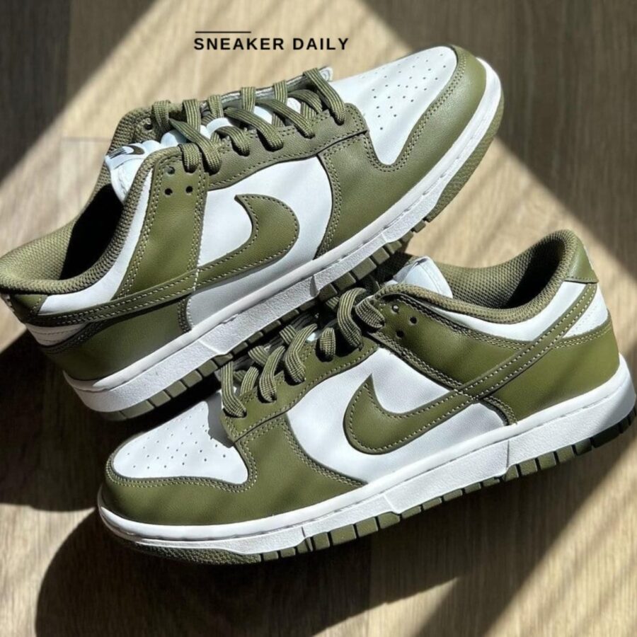 giày (wmns) nike dunk low 'medium olive' dd1503-120