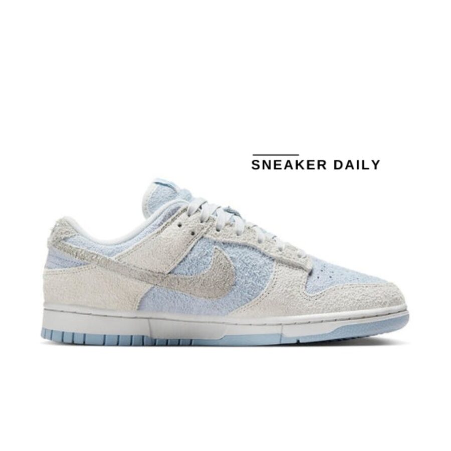 giày (wmns) nike dunk low 'photon dust armory blue' fz3779-025