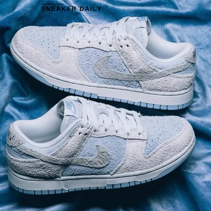 giày (wmns) nike dunk low 'photon dust armory blue' fz3779-025