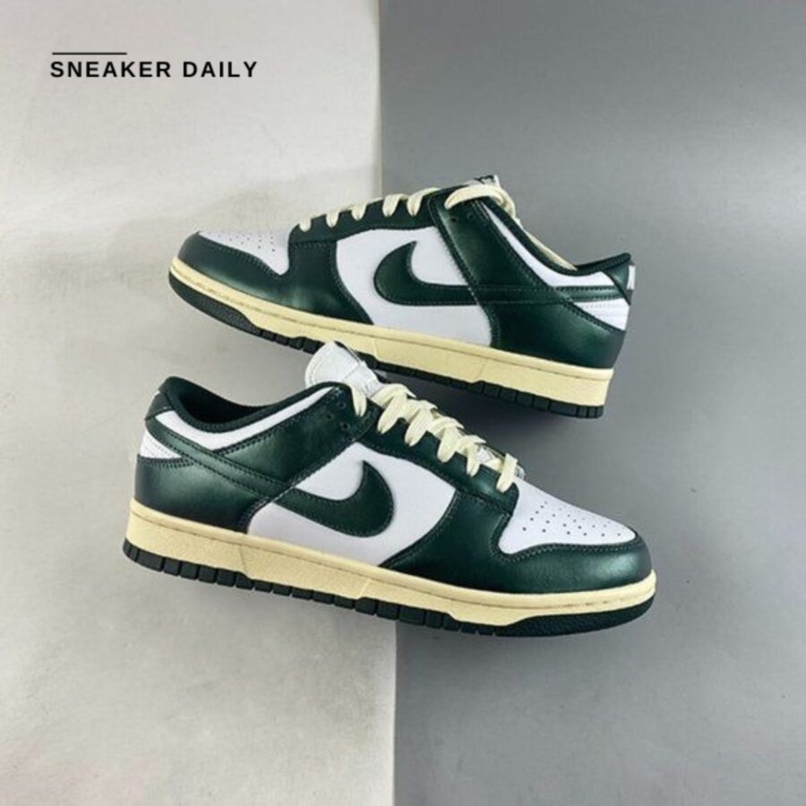 giày (wmns) nike dunk low 'vintage green' dq8580-100