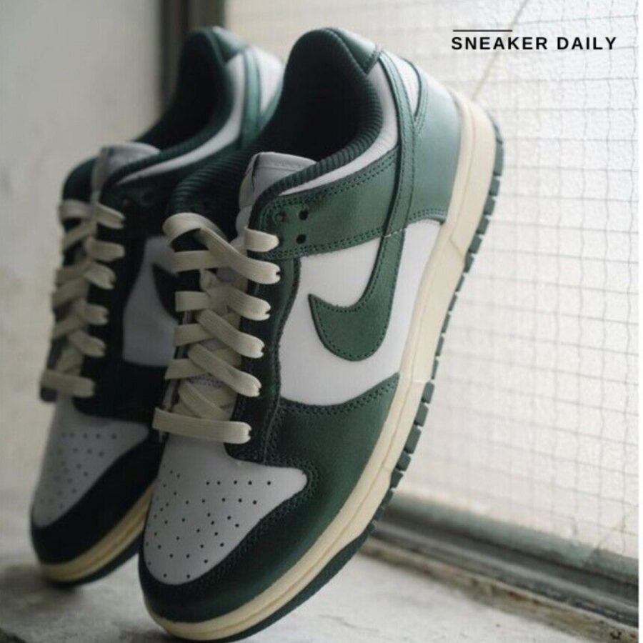 giày (wmns) nike dunk low 'vintage green' dq8580-100