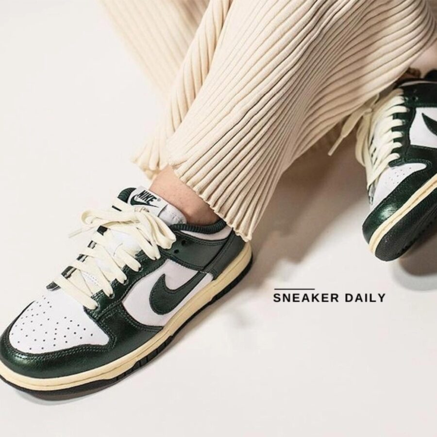 giày (wmns) nike dunk low 'vintage green' dq8580-100