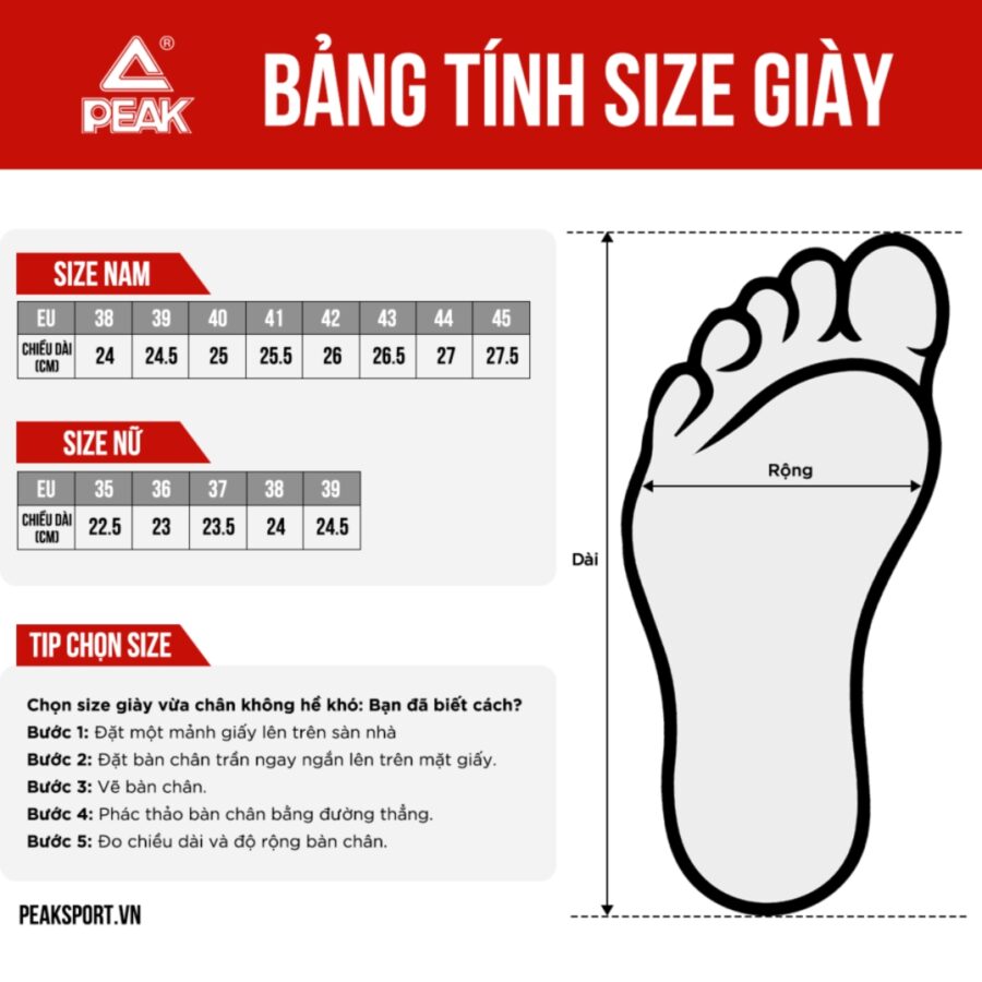 giày bóng rổ nam peak taichi big triangle 2 et31857ab