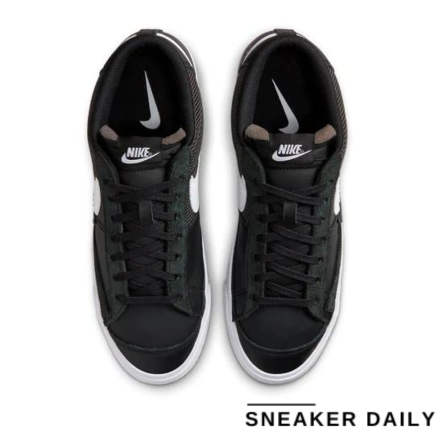 giày nike blazer low pro club 'black white' fj3694-001