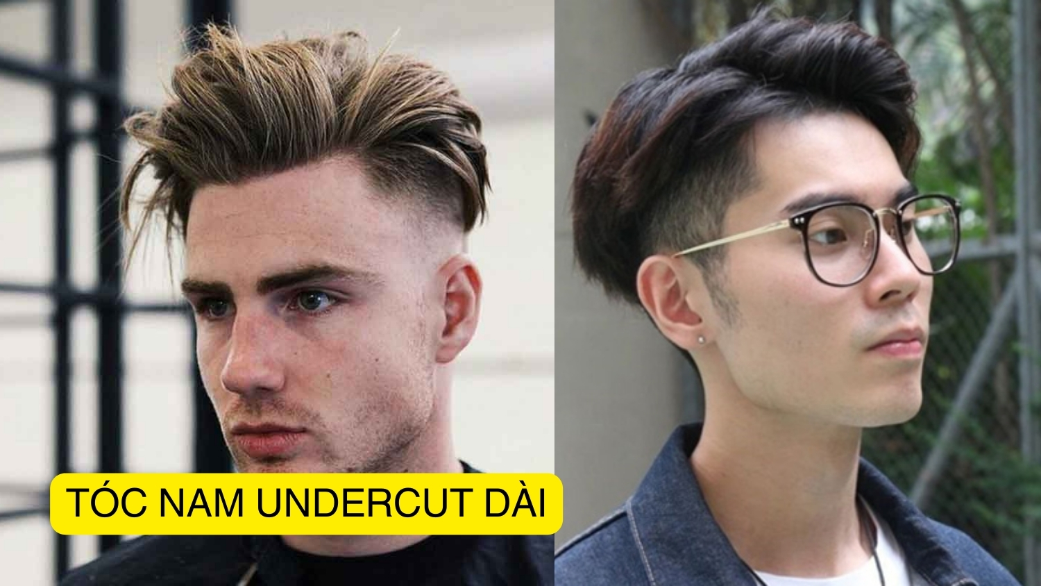 tóc nam undercut dài