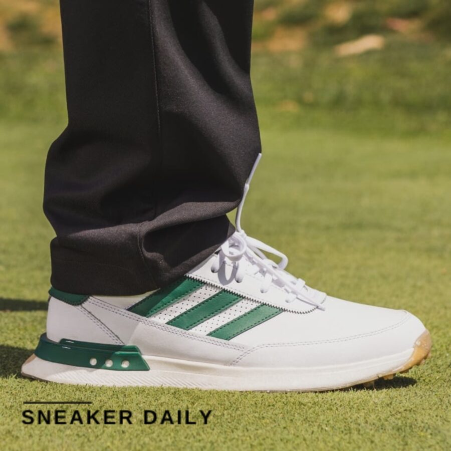 giày adidas s2g spikeless leather 24 golf shoes 'white green' if0299