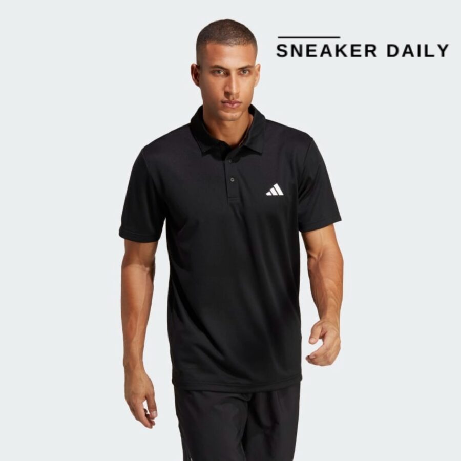 áo adidas tennis fab polo shirt 'black' hr8730