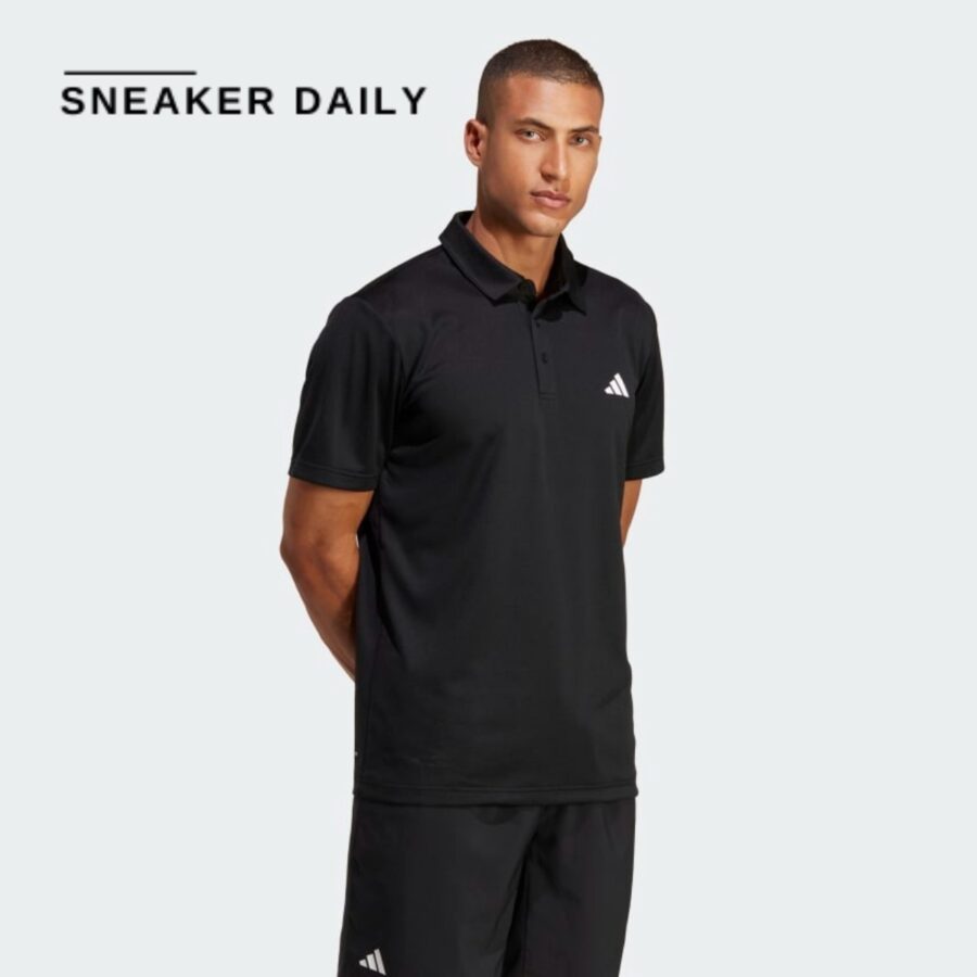 áo adidas tennis fab polo shirt 'black' hr8730