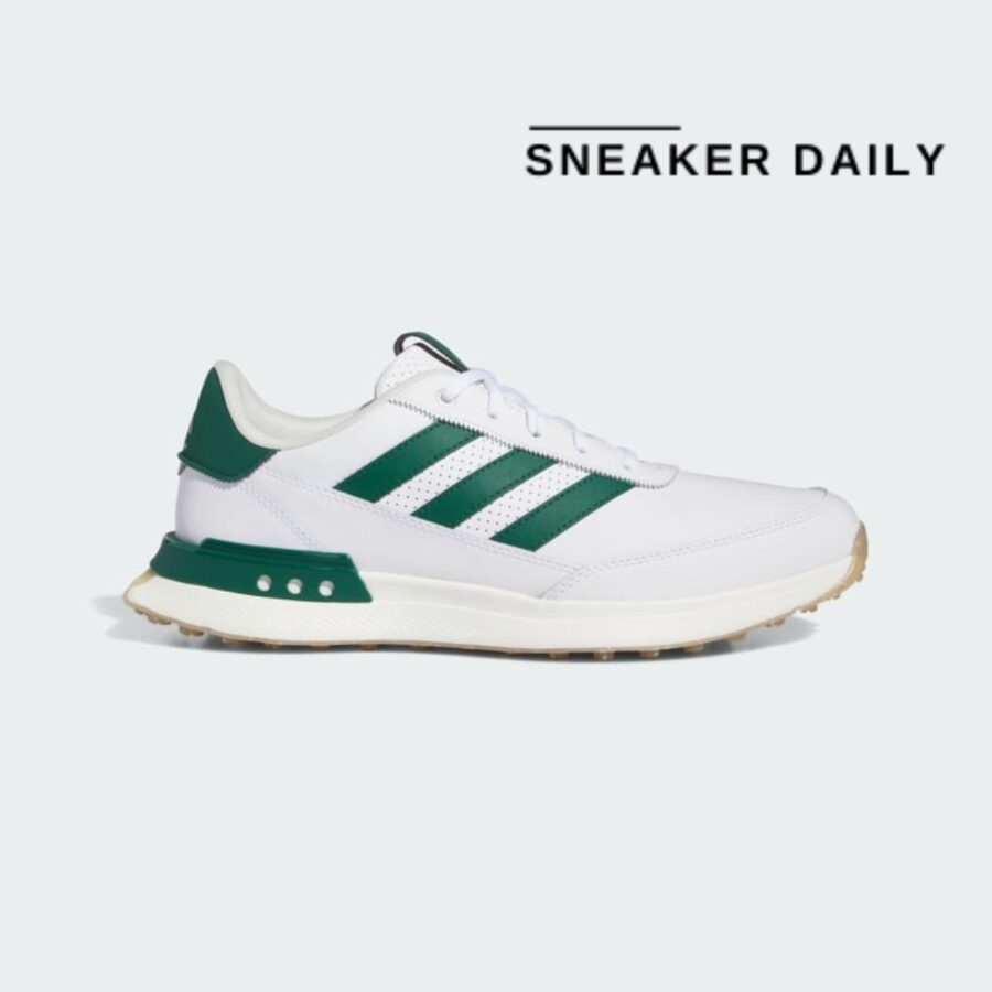 giày adidas s2g spikeless leather 24 golf shoes 'white green' if0299